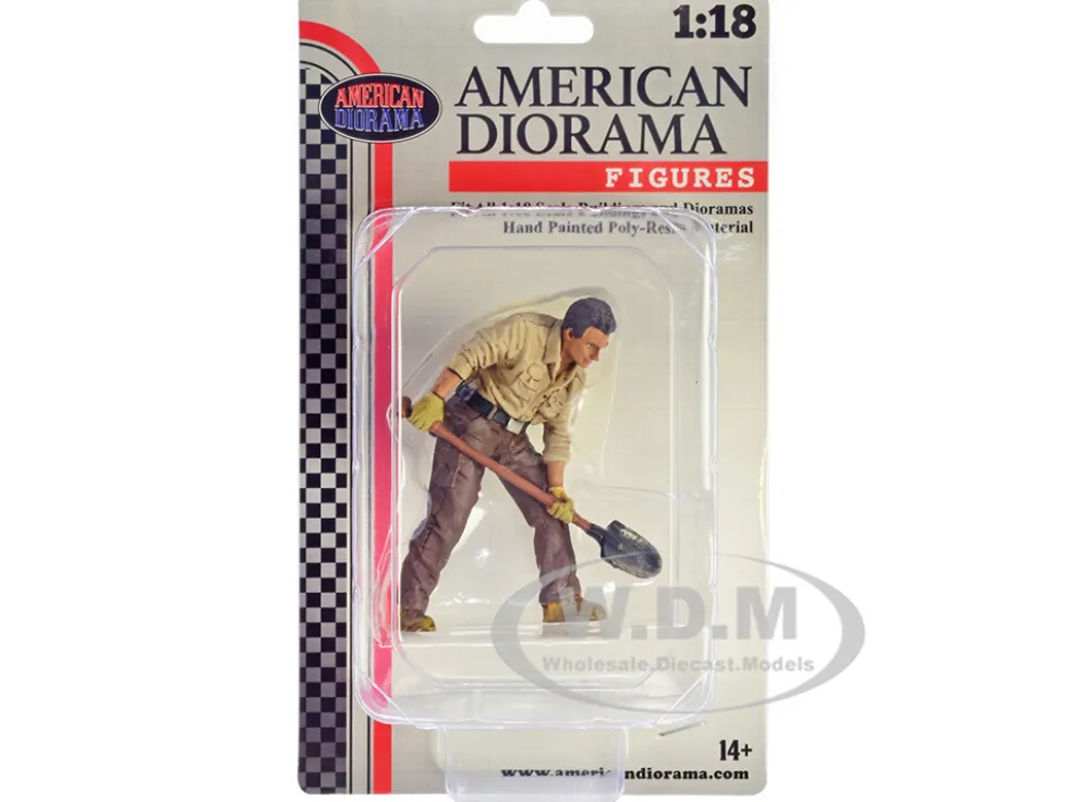 4X4 Mechanic Figure 4 for 1/18 Scale Models American Diorama AD18014