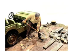 4X4 Mechanic 8 piece Figure Set for 1/18 scale models American Diorama 18011 18012 18013 18014 18015 18016 18017 18018