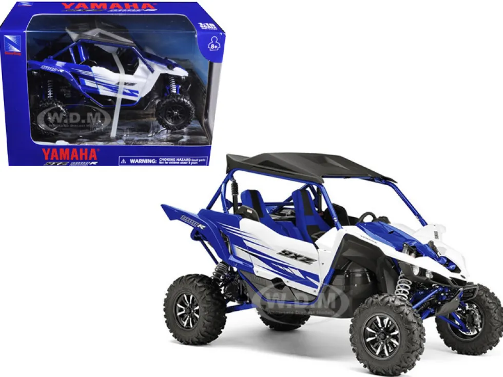 Yamaha YXZ 1000R Triple Cylinder Blue 1/18 Diecast Model New Ray 57813 A