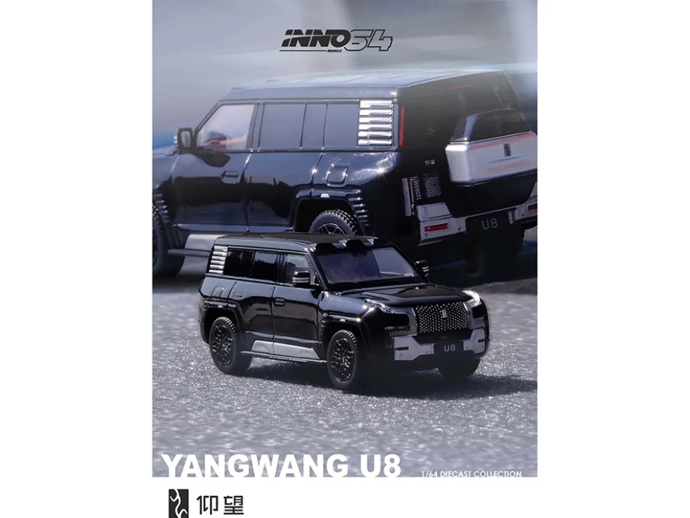 Yangwang U8 Black 1/64 Diecast Model Car by Inno Models